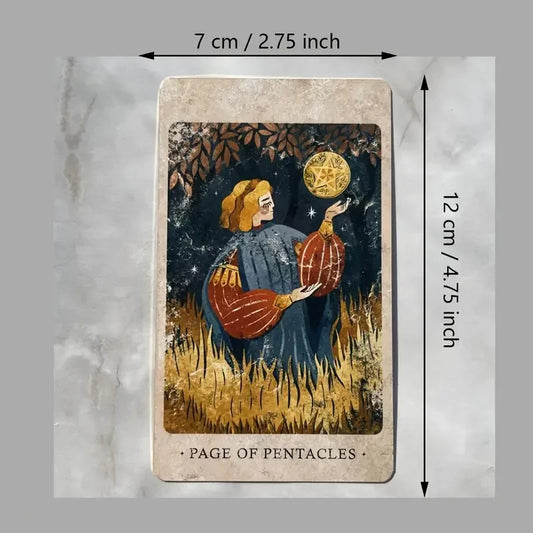 86 Card Mystical Solar Kingdom Tarot Cards โ Portable Fortune Telling Deck for Beginners & Collectors